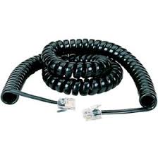 سیم تلفن فنری بند گوشی رنگ مشکی